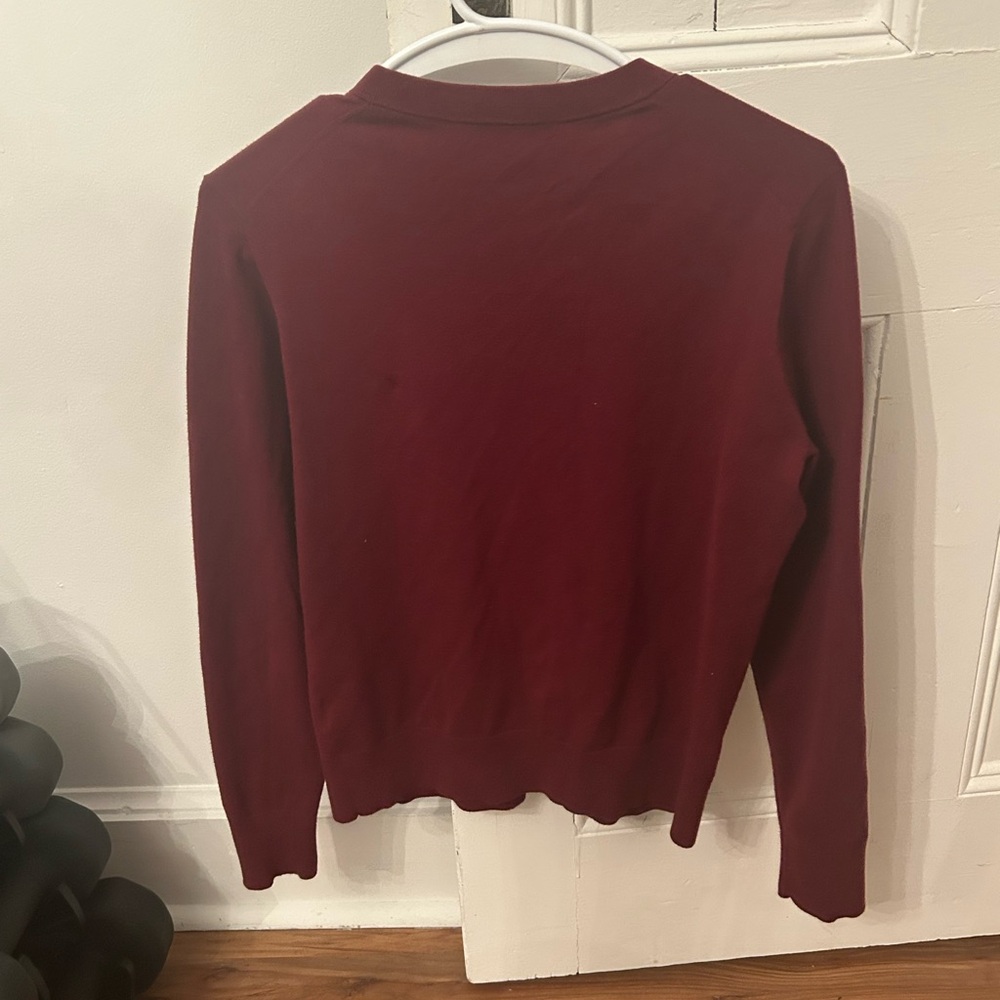 J. Crew Burgundy Sweater Cardigan - Picture 3 of 3
